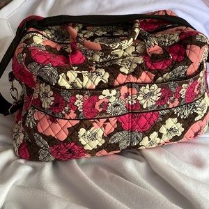 Vera Bradley Large Mocha Rouge Duffel